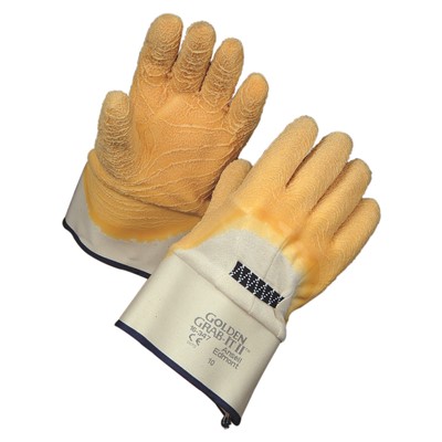 Ansell Golden Grab-It II Rubber Coated Gloves 103702