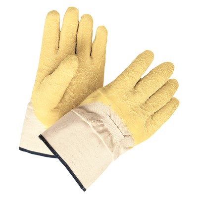 Rubber Cotton Canvas Coated Gloves - Large