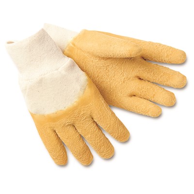 MCR Safety Tufftex Yellow Rubbed Coated Gloves 6830