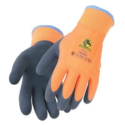 - Black Stallion AccuFlex Double Latex Terry-Lined Winter Knit Cut Resistant Gloves