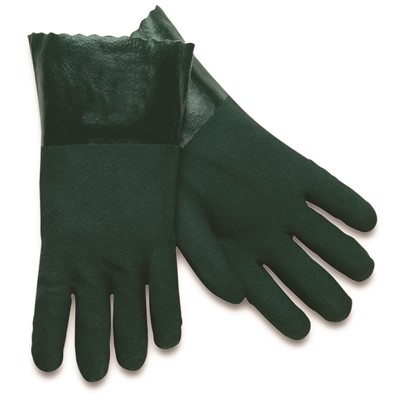 Gloves PVC 12in FC 2-Dip Smooth GRN - GVC-330GJ