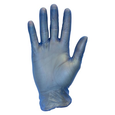 - PF Blue Vinyl Disposable Gloves - 5Mil