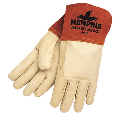 MCR Safety Grain Cowhide Mustang Welding Gloves 4950-XL