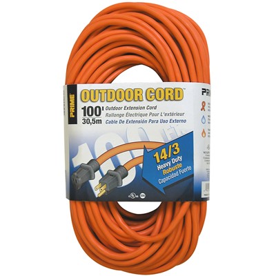 100 Foot Heavy Duty Outdoor Extension Cord