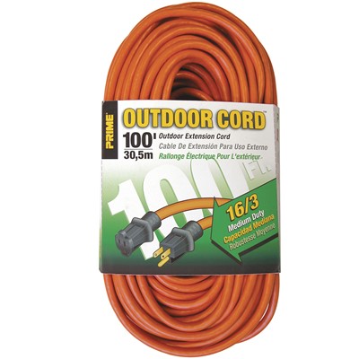 100 Foot Medium Duty Outdoor Extension Cord