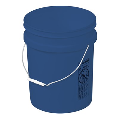 5 Gallon Open-Head Plastic Tapered Navy Pail PAIL-5NV