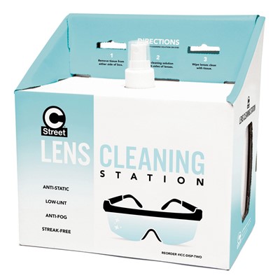 C Street Disposable Lens Cleaning Stations with Anti-Fog Solution
