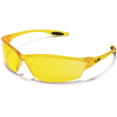 MCR Law Amber Safety Glasses LW214