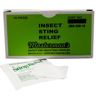Pads Insect Sting Wipe-Up - JMA-ISW-10