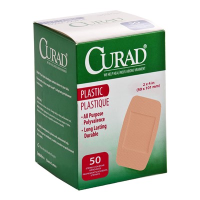 Curad Plastic Bandages - Box of 50