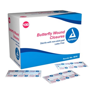 Wound Closure Butterfly Sterile Dynar LG - JMA-PBB2-100