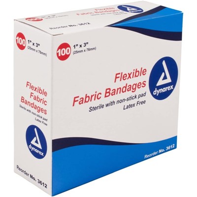 Curad Bandages Flex-Fabric Box of 100 WB2-100