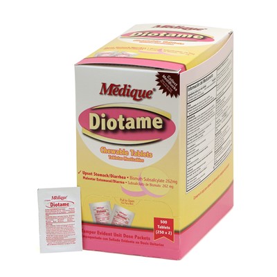 Medique Diotame Chewable Antacid Tablets Box of 250 Packs 22013
