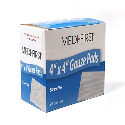 Medique 4"x4" Gauze Pads - Box of 25
