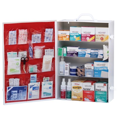 Medi-First Metal First Aid Cabinet with 4 Shleves 734M1