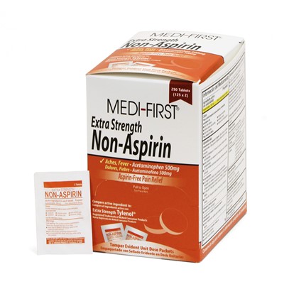 Medi-First Extra Strength Non-Aspirin Tablets Box of 125 80448