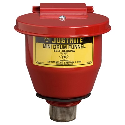 Justrite Small Steel Drum Funnel 8201