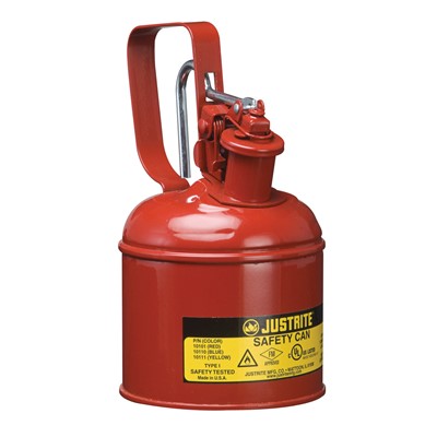 Justrite Type I Steel Safety Can with Trigger Handle 10101