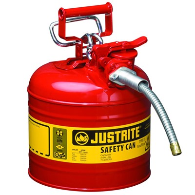 Justrite Type II AccuFlow Flammable Liquids Steel Safety Cans 7220120