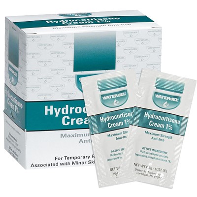 WaterJel Hydrocortisone Cream - Box of 25 Packets