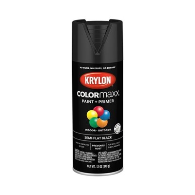 Krylon COLORmaxx Semi Flat Black Paint Primer K05578007