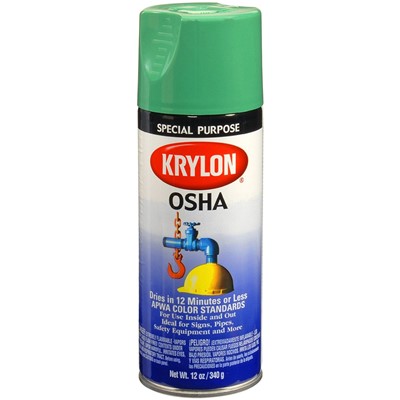 Krylon ACRYLI-QUIK Acrylic OSHA Safety Green Lacquer 2012