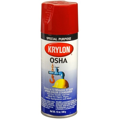 Krylon ACRYLI-QUIK Acrylic OSHA Safety Red Lacquer 2116