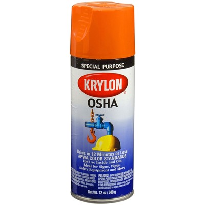 Krylon ACRYLI-QUIK Acrylic OSHA Safety Orange Lacquer 2410