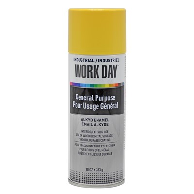 Krylon Work Day General Purpose Yellow Spray Paint A04406