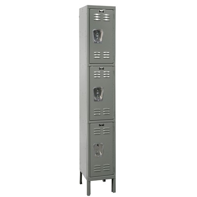 Premium Triple Knock-Down Dark Gray Wardrobe Locker U1258-3HG
