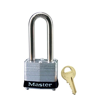 Master Lock Laminated Steel Safety Lock 3KALH-BLK