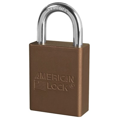Master Lock Anodized Brown Aluminum Safety Padlock A1105-BRN
