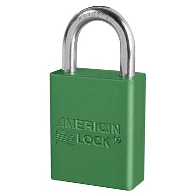 Master Lock Anodized Green Aluminum Safety Padlock A1105-GRN