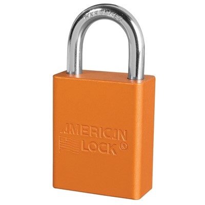 Master Lock Anodized Orange Aluminum Safety Padlock A1105-ORG