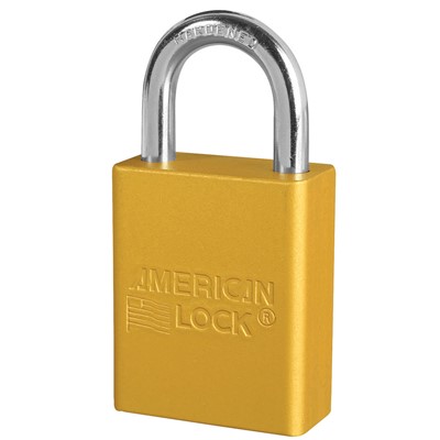 Master Lock Anodized Yellow Aluminum Safety Padlock A1105KA-YLW