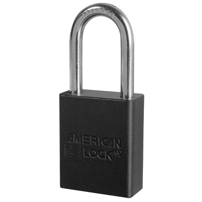 Master Lock Anodized Black Aluminum Safety Padlock A1106-BLK