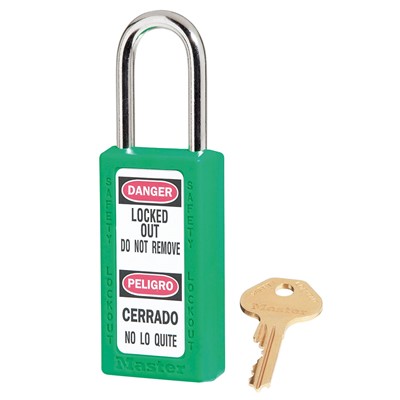 Master Lock Safety Lockout Green Padlock MP411-GRN