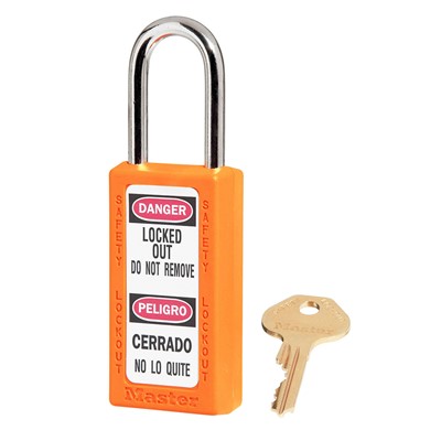 Master Lock Safety Lockout Orange Padlock MP411O