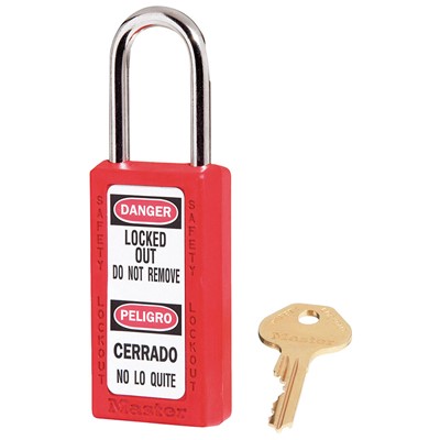 Master Lock Safety Lockout Red Padlock MP411-RED