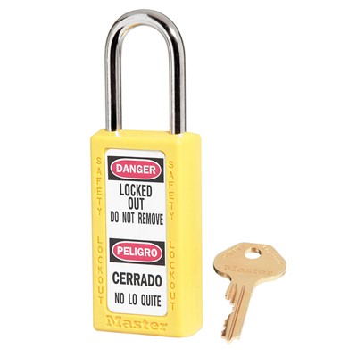 Master Lock Safety Lockout Yellow Padlock MP411Y