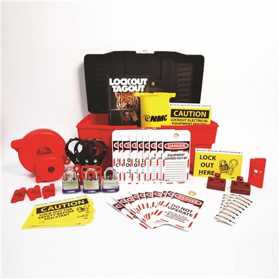 Lockout Kit Premium 16in Red Poly Box - LOT-PLOK1