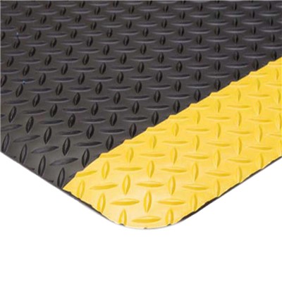 Apache Supreme Diamond Foot 3'x10' Black/Yellow Anti-Fatigue Mat