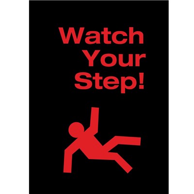 NoTrax 4'x6' Safety Message Mat - Watch Your Step
