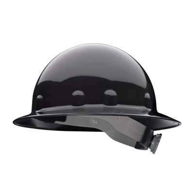 Fibre-Metal E-1 8-Point Ratchet Black Full Brim Hard Hat E1RW-BLK