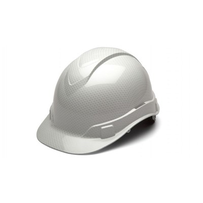 Pyramex Ridgeline Cap Style Shiny White Graphite Hard Hat HP44116S