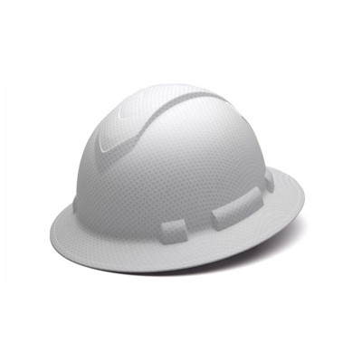 Pyramex Ridgeline Full Brim White Hard Hat HP54116