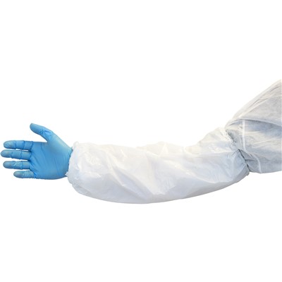 White Polyethylene Disposable Sleeves - Bag of 100