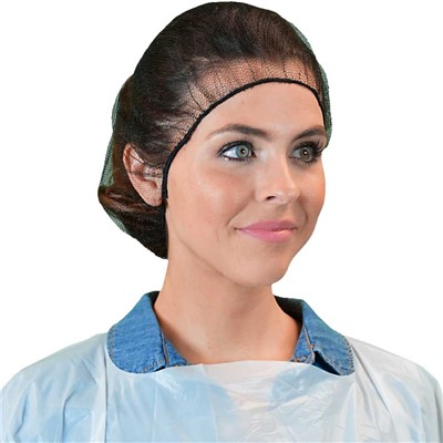 Case of 1000 Brown Polyester Mesh Hairnets