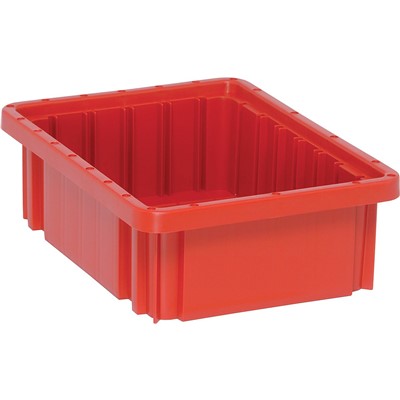 Quantum 3-1/2" Tall Red Dividable Grid Container - Case of 20