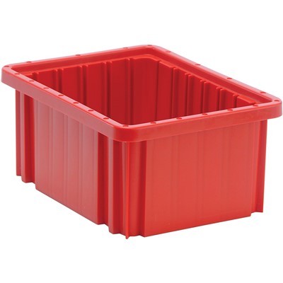 Quantum 5" Tall Red Dividable Grid Container - Case of 20